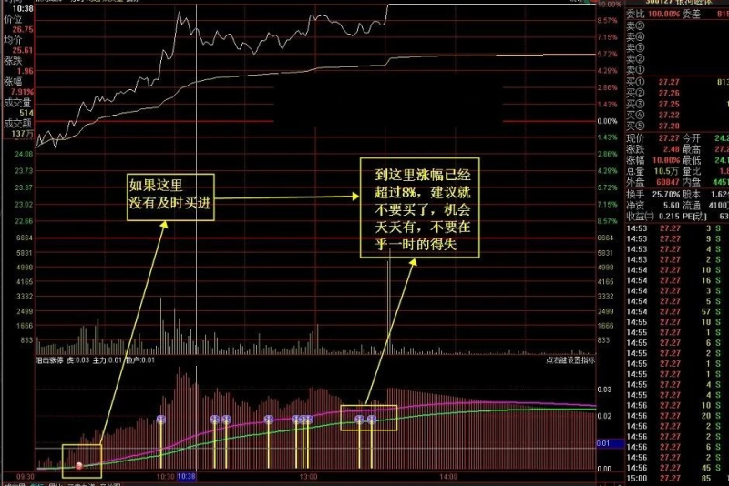 分时阻击涨停——(分时图、说明、预警、附图)-股票指标公式网
